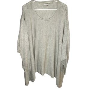 Knox Rose Oversized Shawl Styled Shirt with Long Sleeves/Flowy